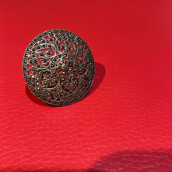 Marcasite adjustable ring - Picture 1 of 3